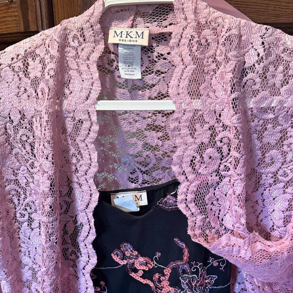 MKM Designs Rose Lace Overlay